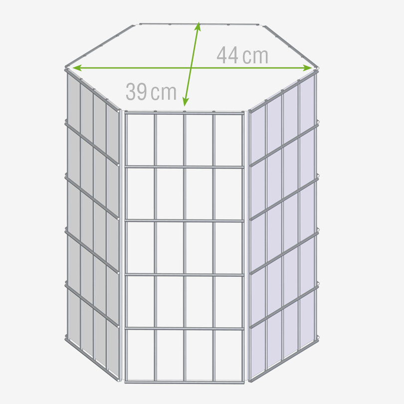 Hexagon-Korb
